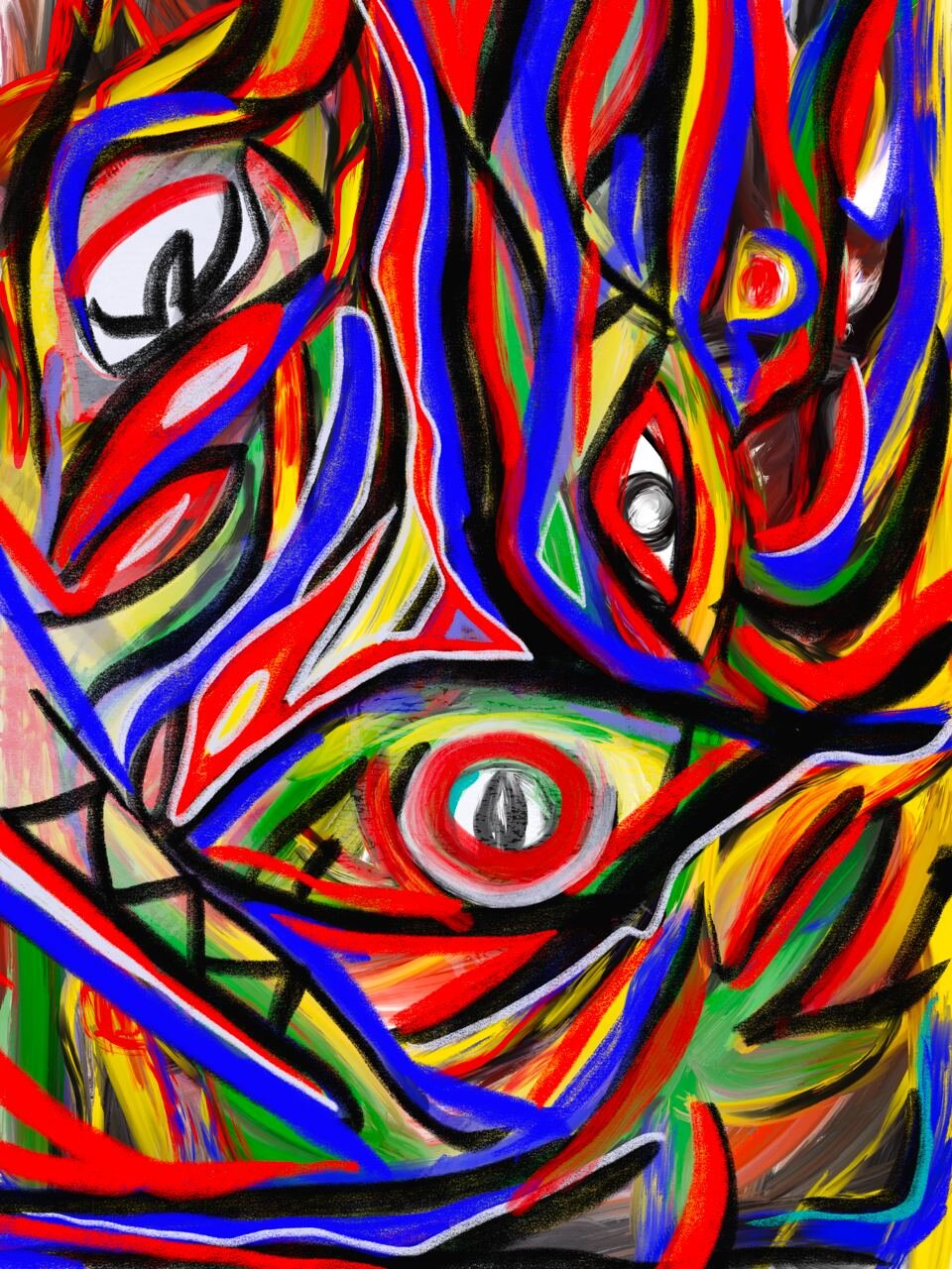 Expressionist work by Tanasuda Benecke